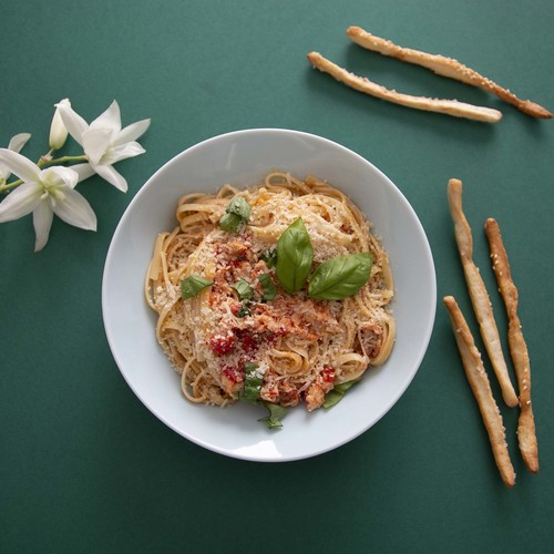 Паста с курицей!
