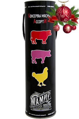 КОНСЕРВЫ МЯСНЫЕ АССОРТИ ГОСТ В ТУБУСЕ 1.026 кг